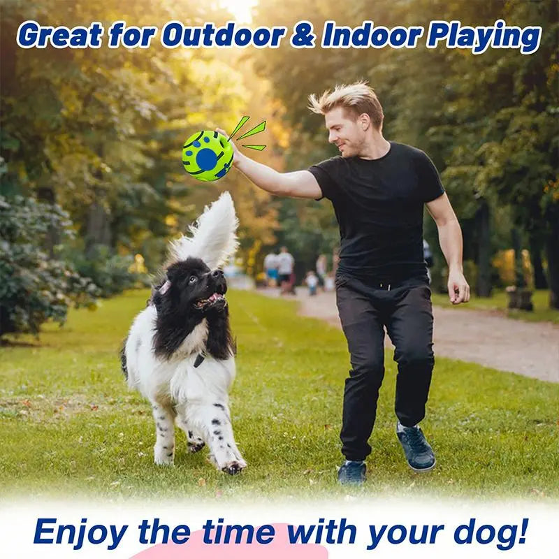 Ultimate Gift for Your Furry Friend: Durable Squeaky Dog Training Ball for Endless Indoor & Outdoor Fun