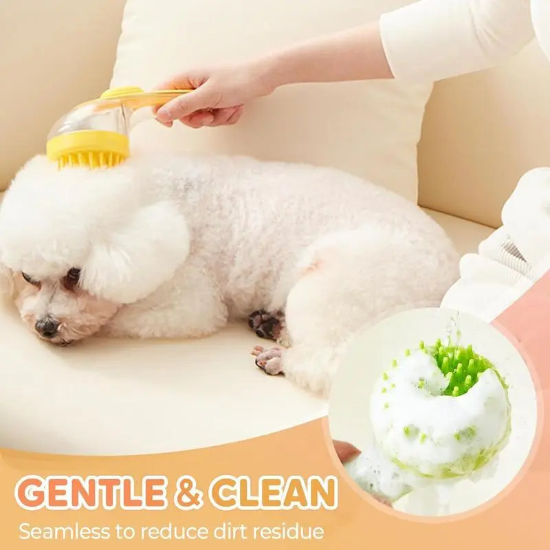 Revolutionize Bath Time with the 2026 Summervibes 2-in-1 Pet Bath and Grooming Brush - Built-in Shampoo Dispenser for Effortless Grooming and Relaxing Massage for Cats and Dogs!