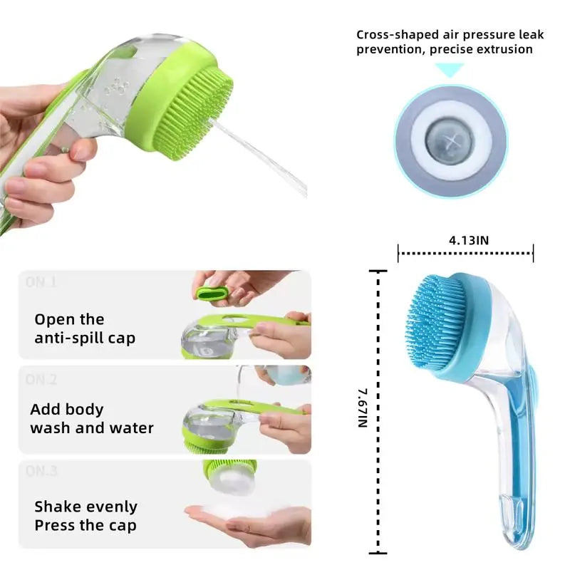 Revolutionize Bath Time with the 2026 Summervibes 2-in-1 Pet Bath and Grooming Brush - Built-in Shampoo Dispenser for Effortless Grooming and Relaxing Massage for Cats and Dogs!