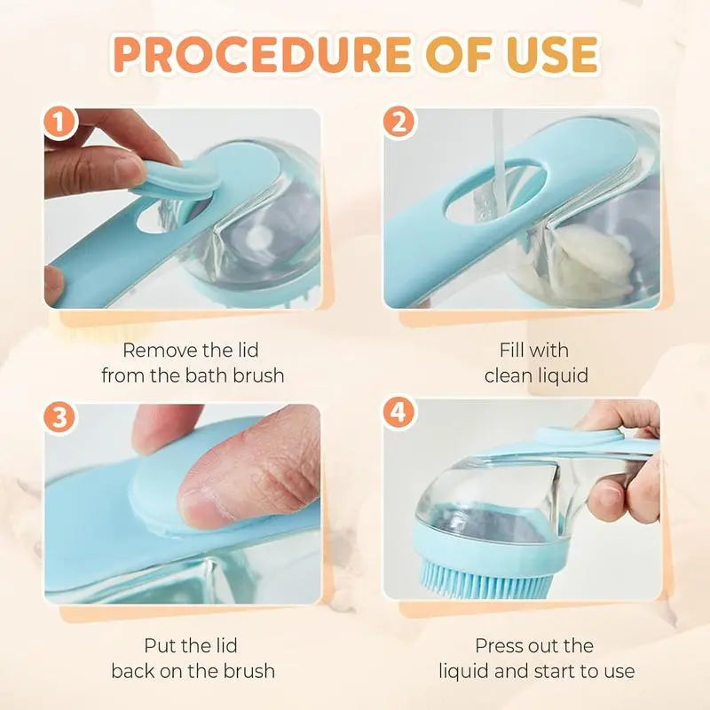 Revolutionize Bath Time with the 2026 Summervibes 2-in-1 Pet Bath and Grooming Brush - Built-in Shampoo Dispenser for Effortless Grooming and Relaxing Massage for Cats and Dogs!