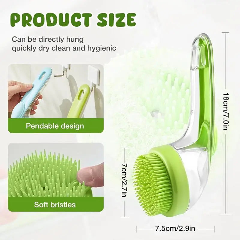 Revolutionize Bath Time with the 2026 Summervibes 2-in-1 Pet Bath and Grooming Brush - Built-in Shampoo Dispenser for Effortless Grooming and Relaxing Massage for Cats and Dogs!